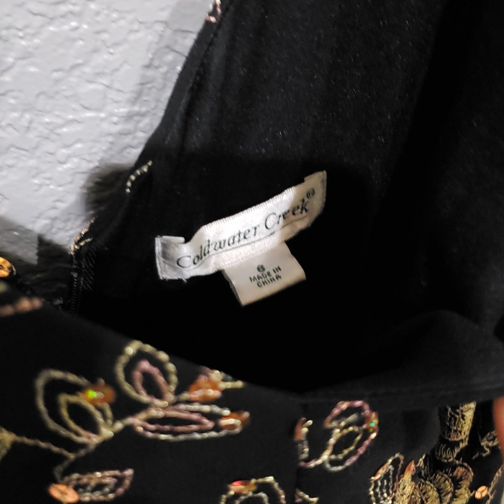 Coldwater creek sequined chifon lined dress #12019 - Picture 7 of 8